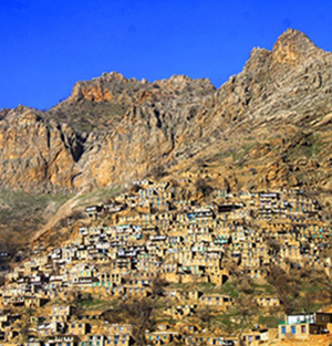 Village d’Oraman Takht Kurdistan Iran